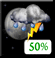 Thursday Night: A chance of showers and thunderstorms. Partly cloudy, with a low around 76. Chance of precipitation is 50%. Thursday Night: Chance Showers And Thunderstorms