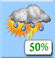 Saturday: A chance of showers and thunderstorms before 7am, then a chance of showers and thunderstorms. Mostly sunny, with a high near 88. Chance of precipitation is 50%. Saturday: Chance Showers And Thunderstorms