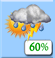 Friday: A chance of showers and thunderstorms before 7am, then showers and thunderstorms likely between 7am and 1pm, then a chance of showers and thunderstorms. Mostly sunny, with a high near 88. Chance of precipitation is 60%. Friday: Chance Showers And Thunderstorms then Showers And Thunderstorms Likely
